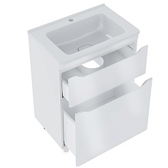 Vivon Тумба с раковиной Shelly 60 белая – фотография-13